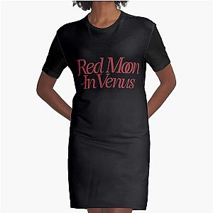 Kali Uchis Red Moon In Venus Black Graphic T-Shirt Dress